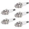 AUNMAS Pack of 5 Spark Plugs, Iron Trimmer Spark Plug