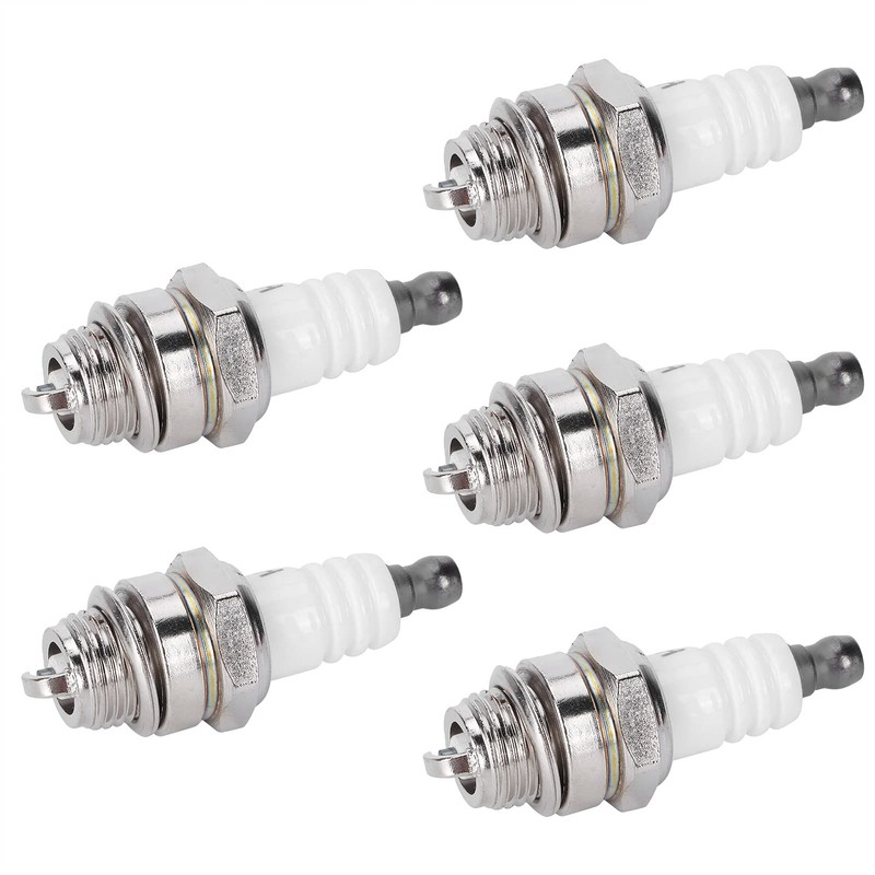 AUNMAS Pack of 5 Spark Plugs, Iron Trimmer Spark Plug