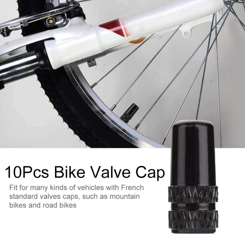 Keenso Tapas de Válvula de Bicicleta de 10 Piezas, Tapas