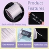 4 Rolls 1mm Elastic String for Bracelets White 656Ft Stretchy