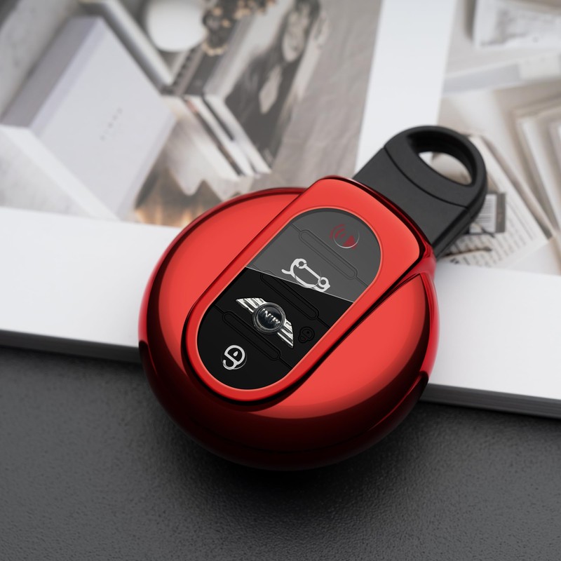 Tengare Car Key Fob Cover Compatible with Mini Cooper Key