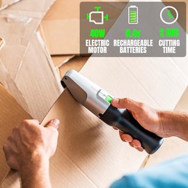 Premium Electric Cardboard Cutter - The Ultimate Tool for Effortless Box Cutting - Heavy Duty Power Box Cutter Ideal for Home, Office and Industrial Use