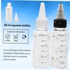 Mobestech 8 pcs Refillable Squeeze Bottles with Scale Transparent Squeeze