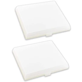 2-Pack AP5609551 8’’ x 7’’ Light Cover Compatible with Nutone, Broan, Kenmore (S97011813) Bathroom Vent Fan Light– Made From Heavy Duty Plastic(Upgraded Version)