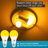 Qualilux Dusk to Dawn Bug Light Bulbs Outdoor, 1900K Amber