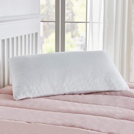 Kopfkissenbezug aus wasserdichter, atmungsaktiver Frotteebaumwolle mit Anti-Milben-Behandlung und seitlichem Reißverschluss