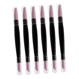Healeved 6pcs Dual-ended Nail Polisher and Cuticle Remover Pen Multi-functional Dead Skin Remover Tool for Precise Nail Care and Manicure Fine Sanding for Smooth