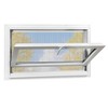NOTASA Vinyl Basement Hopper Window, Bathroom Window 32" x 18"
