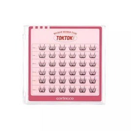 Calling Co 코링코 톡톡하라 노글루 속눈썹 무자극 속눈썹모 [메이플 라이트] Corinco Talk Talk No Glue Hypoallergenic Eyelashes [Maple Light]