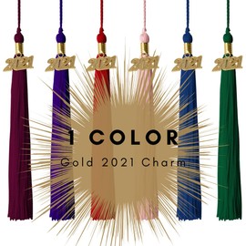 Class Act Graduation Graduation Tassel - Gold Charm - 1 Color, 2021, Blue