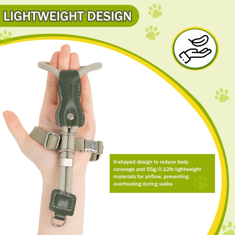 Duuclume Cat Harness and Leash Set,Adjustable Escape-Proof for Walking Cats,Breathable