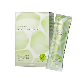 Orbis Collagen Jelly, White Grape Flavor, 7 to 14 Days Supply (0.7 oz (20 g) x 14 Bags), Jelly Type