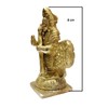 athizay Small Brass Kartik Lord Statue with Peacock Virgin Brass