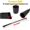 （2-pack）25 inch Flexible Vacuum Crevice Attachment Tool For All 1-1/4"