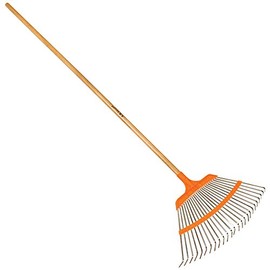 A.M. Leonard Poly-Steel Lawn Rake - 22.5 Inches/25 Tines