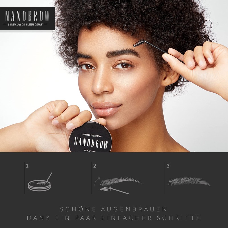 Nanobrow Eyebrow Styling Soap 30g - Soap for Eyebrow Makeup,