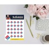 Unbranded Dominos Pizza Retail Reminder Planner Stickers - Standard White