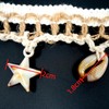 5 Yards 2 Inch Shell Fringe Trim, Starfish & Shell