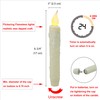 CVHOMEDECO. Real Wax Hand Dipped Battery Operated LED Timer Taper