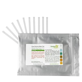 Free Chlorine Water Test Strips 0-300ppm (10 Strips)