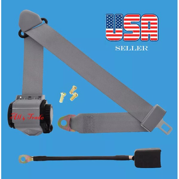 Aftermarket Products 1 Car Seat Belt Lap Gray 3 Point