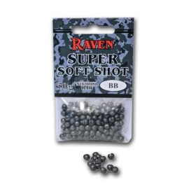 Anglers International Inc. RAVEN-SUPER SOFT SHOT NO.1 STANDARD RAW, Sinkers & Weights  50g