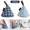Shiwaki One Pair of 4.3 Inch Triangle Cute Cotton Oven