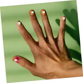 Beavorty 200Pcs Mixed Color Flower Nail Charms Resin Nail Art Decorations for Manicure and Beginners