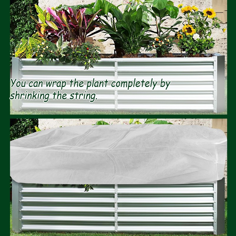 FULEIYA Rectangular Plant Cover Frost Big Size for 4×3×1FT Non