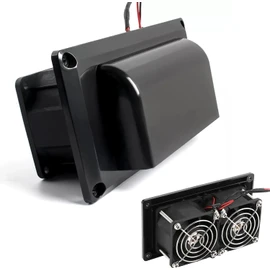 EIMSOAH 12V RV Side Air Vent Fan, Exhaust RV Fan with 2 High Power Motors, Ventilation Exh for Camper Trailer Boat Marine Yacht, Black