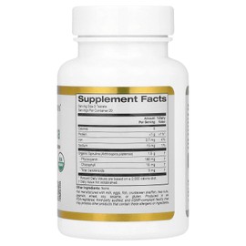 California Gold Nutrition Organic Spirulina Supplement by California Gold Nutrition, Featuring a Green Superfood with Antioxidants, Vegan Friendly, Gluten Free, Non-GMO, 500 mg,60 Tablets