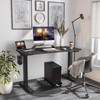 Hovadova Mobile PC Stand, Adjustable Metal Computer Tower Stand, PC