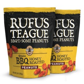 Rufus Teague - BBQ Honey Roasted Peanuts - 9 oz Resealable Bags - 2 Pack