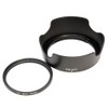F-Foto Canon キヤノン レンズフード EW-63C 互換 フード と 58ｍｍ レンズ保護フィルター