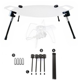 SevayCaptain Multi-Griddle Stand, Tripod Holder, Multiple Levels of Height Adjustment, Stable Support, Prevents Shaking, Easy Assembly and Disassembly, Aluminum Alloy Material, Compatible with 0.08