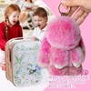 MINGRI Soft Bunny Lulu Keychain with Tin,Easter Gifts for Kids
