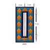 House Numbers Ceramic Tile Letters & Frame Spanish Orange Blue