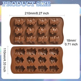 KitBeads Silikonformen mit Robotermotiv, Kokosnuss-Bausteine, Fondantformen, Harzgussformen zum Backen, Kerzen, Seifen, Basteln, Dekorationen, 2 Stück