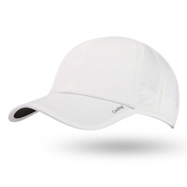 TOP-EX XXL Cooling Baseball Hat Men Breathable SPF 50 Golf Hats for Women UV Protection Sun Summer Cap Moisture Wicking Running Sport Hat with Sunglass Lock Lightweight Packable 96550_White