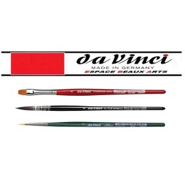 da Vinci Casaneo Serie 498 French Watercolour Brush No. 0 + Series 5880 Cosmotop No. 8 + Series 5570.NO. 2