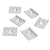 6PCS Aluminum Kayak Adapter Anodized Tight Connection Track Adapter Plates