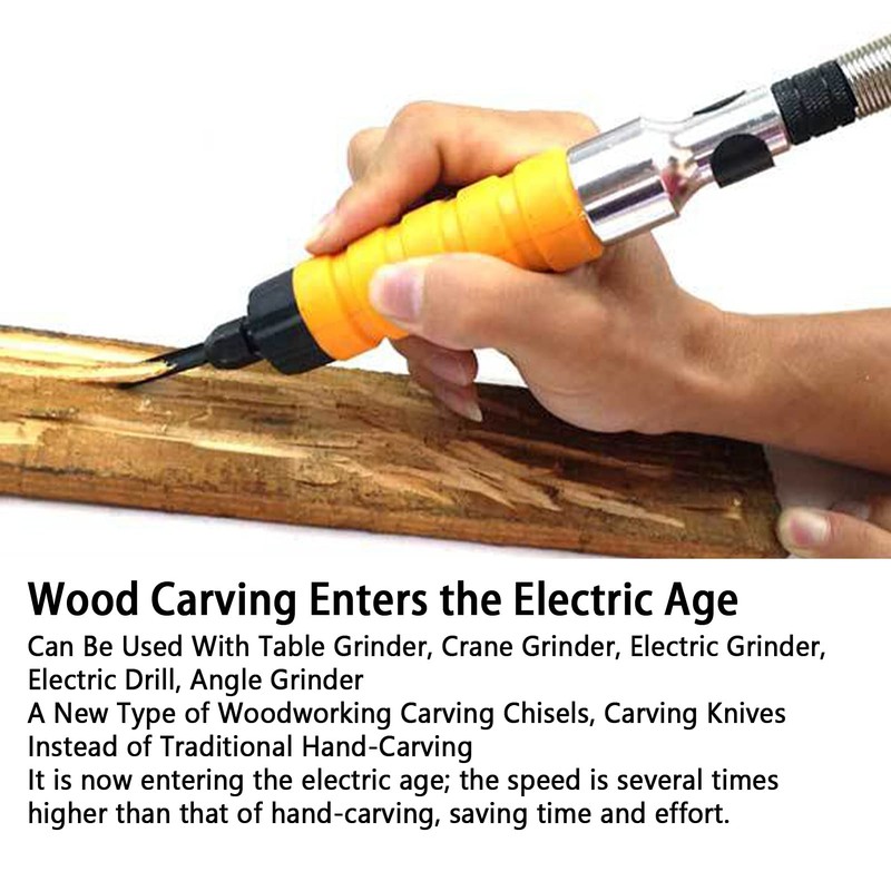 Nunafey Electric Chisel, Electric Carving Chisel Tool High-speed Vibration with