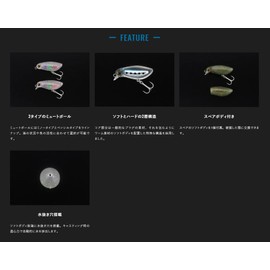 JACKALL Mute Ball Minnow 38F Saree Green