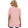 Aokosor Short Sleeve Shirts for Women Trendy Summer V Neck