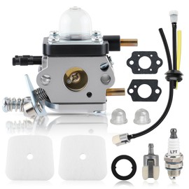 Carbhub C1U-K54A Carburetor for 2-Cycle Mantis 7222 7222E 7222M 7225 7230 7234 7240 7920 7924 Tiller/Cultivator Carb with Air Filter Repower Kit