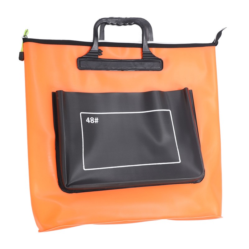 Folding Fish Bucket 48L EVA Thicken Waterproof Anti Leakage Zippered