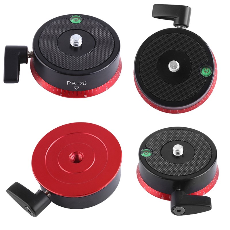 Aluminum Alloy Panorama Ball Tripod Head With Bubble Level and