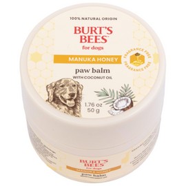 BURT'S BEES FOR PETS Paw Balm for Dogs with Manuka Honey and Coconut Oil, Soothes Dry Dog Paws, Naturally Derived Ingredients, 1.76 Oz
