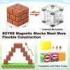Soyee 108Pcs Magnetic Blocks Building Blocks Games STEM Toys Kids