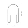 Chrome Shower Curtain Hooks Rings，Double Sided Shower Curtain Hooks Rust